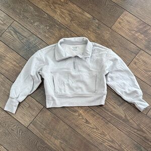 Old Navy Kids Active Light Gray Fleece Pullover